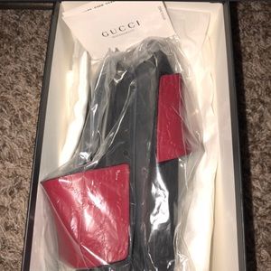 Gucci signature slides sandals
